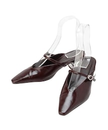 LAGUNAMOON | MODERNカッティングメタルヒールミュール(パンプス)