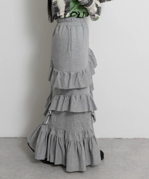 THE GOODLAND MARKET（ザグッドランドマーケット）の「old honey　48°C skirt（スカート・レディース・02gray/01yellow・FREE）」の6枚目の写真