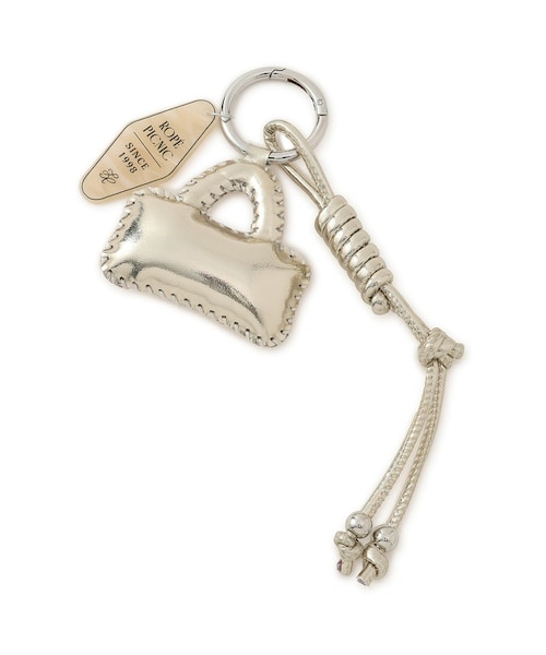 ROPE' PICNIC（ロペピクニック）の「プレート付きバッグチャーム（キーホルダー・レディース・ブラック系/ゴールド/シルバー・F）」の6枚目の写真