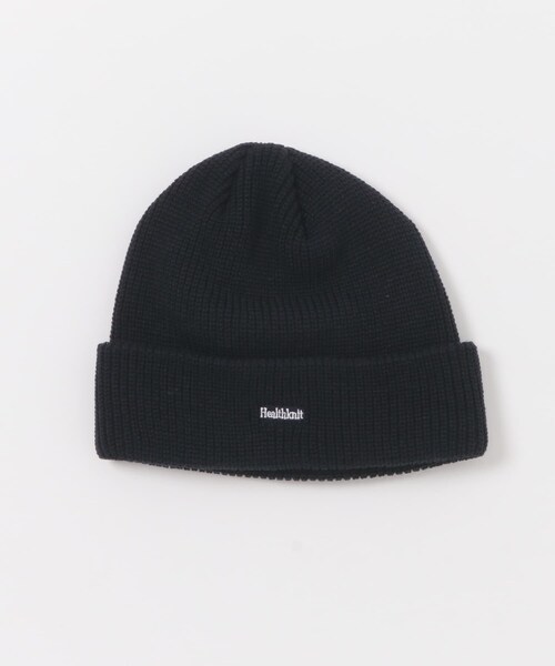 ITEMS URBANRESEARCH(アイテムズ アーバンリサーチ)の「Healthknit ロゴ刺繍 Knit Watch(ニットキャップ/ビーニー・メンズ・ORG/NVY/BLK・-)」の2枚目の写真