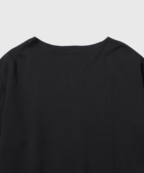 ADAM ET ROPE'(アダムエロペ)の「【KAPTAIN SUNSHINE/キャプテンサンシャイン】Washi Tenjiku Boatneck Half-sleeve Tee(Tシャツ/カットソー・メンズ・ブラック/キナリ・2/3/4)」の8枚目の写真