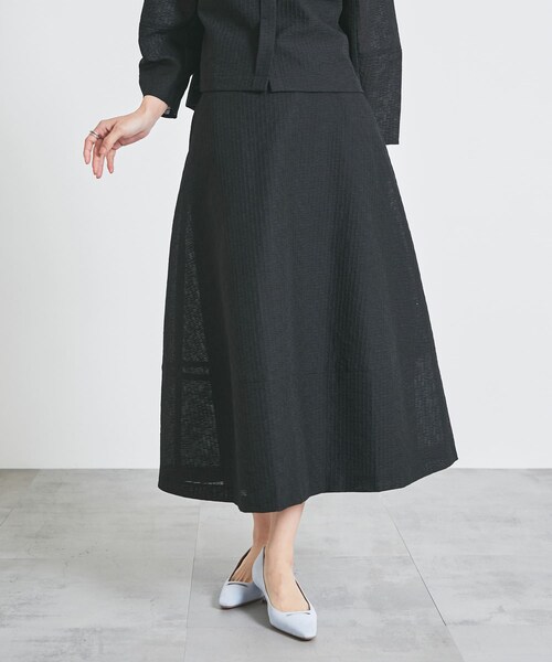 URBAN RESEARCH ROSSO（アーバンリサーチロッソ）の「シアージャガードフォルムスカート（スカート・レディース・BEIGE/BLACK・36/38）」の13枚目の写真