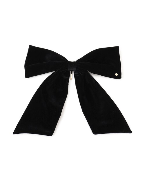 VIS（ビス）の「【新色追加】ビックベロアリボンヘアカフ（バレッタ/ヘアクリップ・レディース・ブラック/ダークブラウン・F）」の5枚目の写真
