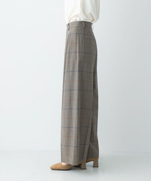 URBAN RESEARCH ROSSO（アーバンリサーチロッソ）の「チェックワイドスラックス（その他パンツ・レディース・BROWN CHK・36/38）」の5枚目の写真