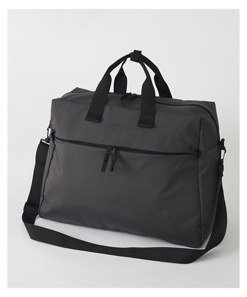 nissen（ニッセン）の「polka polka(ポルカポルカ)多ポケットはっ水リップストップ２WAYボストンバッグ(A3対応）（ボストンバッグ・メンズ・ブラック/チャコールグレー/ベージュ/ブルー・Y）」の2枚目の写真