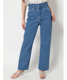 MERCURYDUO | ハイウエストストレートストレッチデニム(デニムパンツ)