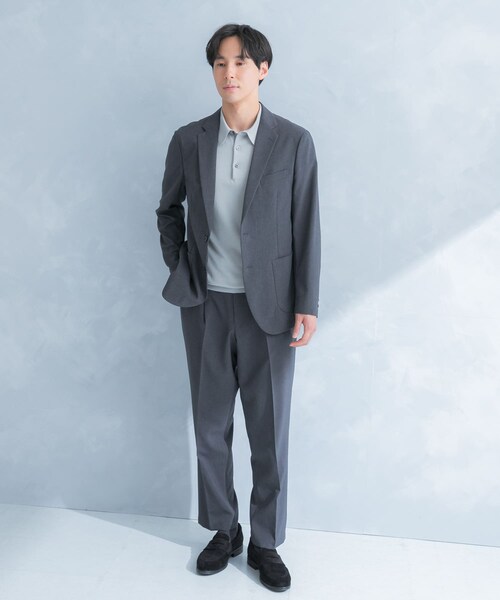 URBAN RESEARCH DOORS(アーバンリサーチドアーズ)の「LIFE STYLE TAILOR リネンライクコンフォータブルジャケット(テーラードジャケット・メンズ・BLUE NAVY/GRAY/OLV BROWN・S/M/L/XL)」の18枚目の写真