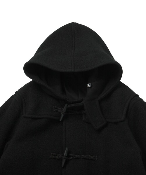 ADAM ET ROPE'（アダムエロペ）の「【blurhms ROOTSTOCK】Wool Melton Duffle Coat（ダッフルコート・メンズ・ブラック・2/3）」の5枚目の写真