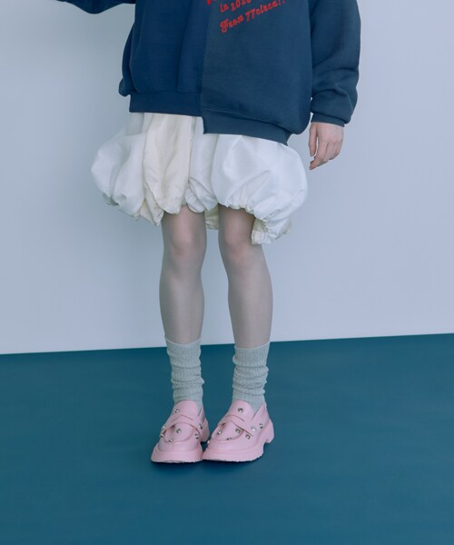 THE GOODLAND MARKET（ザグッドランドマーケット）の「77circa　2fabric 2way balloon SK（スカート・レディース・white/black・one）」の11枚目の写真