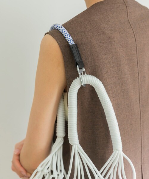 URBAN RESEARCH（アーバンリサーチ）の「F/CE.　KNOTTING TOTE BAG（ハンドバッグ・レディース・GREEN/WHITE/BLACK・FREE）」の6枚目の写真