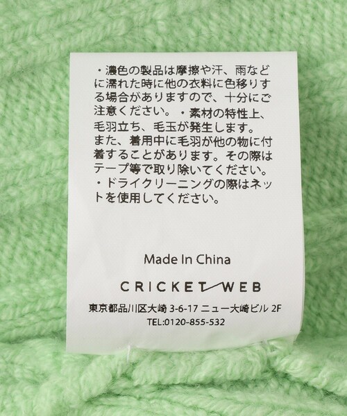 ADAM ET ROPE'（アダムエロペ）の「【J'aDoRe・一部店舗限定】【y YO（イーヨ）】zip neck warmer / ネックウォーマー（ネックウォーマー/スヌード・レディース・グレー/ライトグリーン・F）」の17枚目の写真