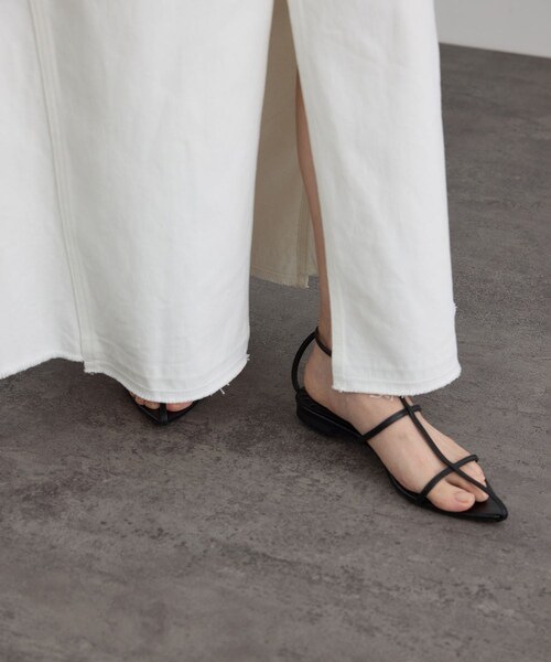 ADAM ET ROPE'(アダムエロペ)の「【WEB限定】リメイクライクデニムスカート(デニムスカート・レディース・オフホワイト/サックス・M/S)」の22枚目の写真