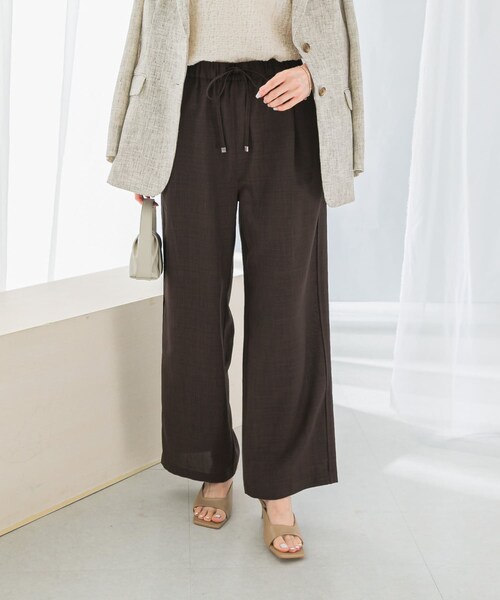 URBAN RESEARCH ROSSO（アーバンリサーチロッソ）の「『UR TECH DRYLUXE』イージードロストパンツ（その他パンツ・レディース・lightkhaki/darkbrown・36/38）」の9枚目の写真