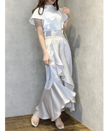 dazzlin | シャイニーラッフルフレアスカート(スカート)