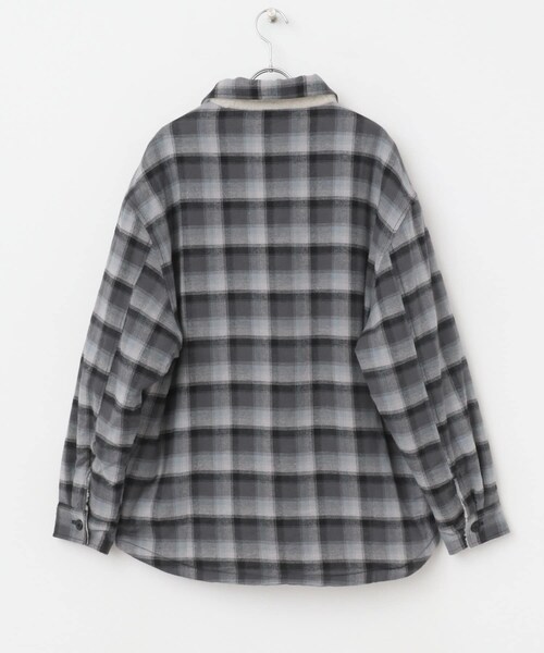 SENSE OF PLACE by URBAN RESEARCH(センスオブプレイスバイアーバンリサーチ)の「オンブレーチェックボアジャケット(テーラードジャケット・メンズ・BLACK/BROWN・M/L)」の14枚目の写真