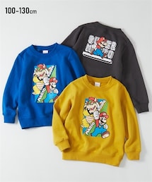 【スーパーマリオ】プリントスウェットトレーナー（男の子・女の子）
