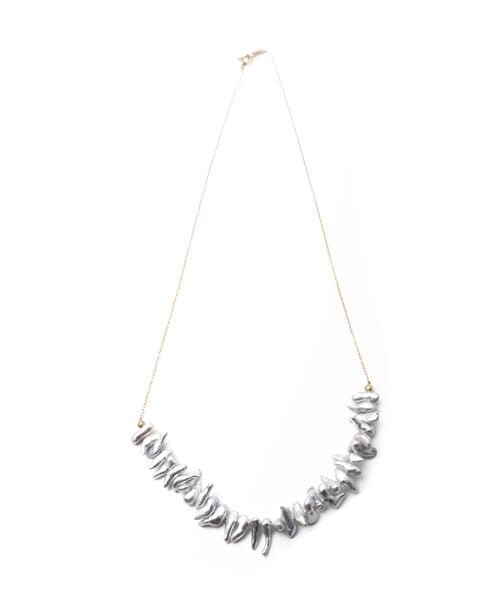 かぐれ(カグレ)の「あこやけしパールネックレス(ネックレス・レディース・K18/あこやけし・40.5/FREE)」の2枚目の写真