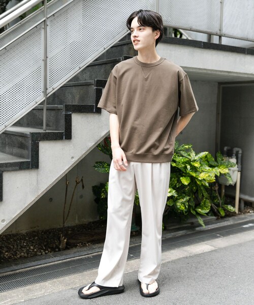 SENSE OF PLACE by URBAN RESEARCH（センスオブプレイスバイアーバンリサーチ）の「ライトスウェットショートスリーブTシャツ（Tシャツ/カットソー・メンズ・CHARCOAL/BROWN/OATMEAL/MINT・M/L）」の22枚目の写真