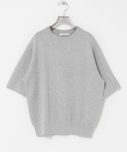 URBAN RESEARCH(アーバンリサーチ)の「コットンカシミヤハーフスリーブニット(ニット/セーター・レディース・OFF WHITE/GRAY/DRK NAVY・Free)」の20枚目の写真