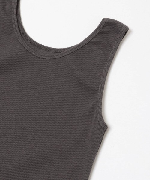 URBAN RESEARCH（アーバンリサーチ）の「コットンテレコタンクトップ（タンクトップ・レディース・ECRU/CHARCOAL/AMBER・Free）」の16枚目の写真