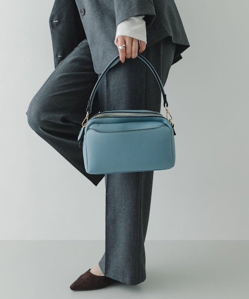 RODE SKO（ロデスコ）の「フロントポケットショルダーバッグ（ショルダーバッグ・レディース・BLACK/BEIGE/BLUE/GRAY・One）」の2枚目の写真