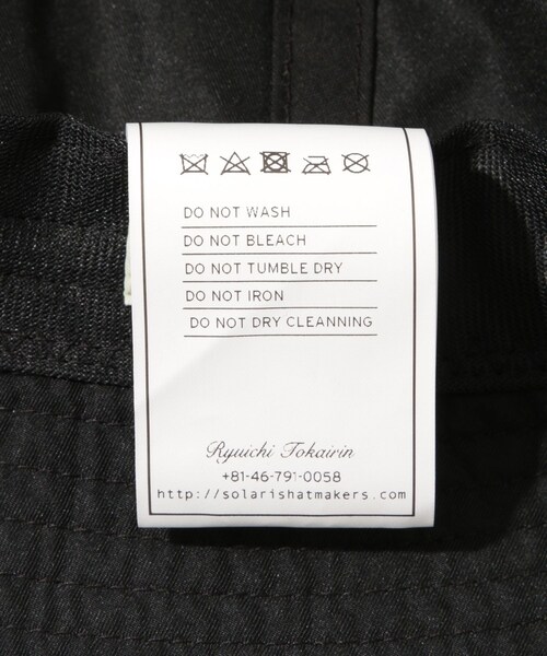 ADAM ET ROPE'（アダムエロペ）の「【SOLARIS&CO./ソラリスアンドコー】LIMONTA TWILL BOWLER BUCKET HAT（ハット・メンズ・ブラック・F）」の12枚目の写真