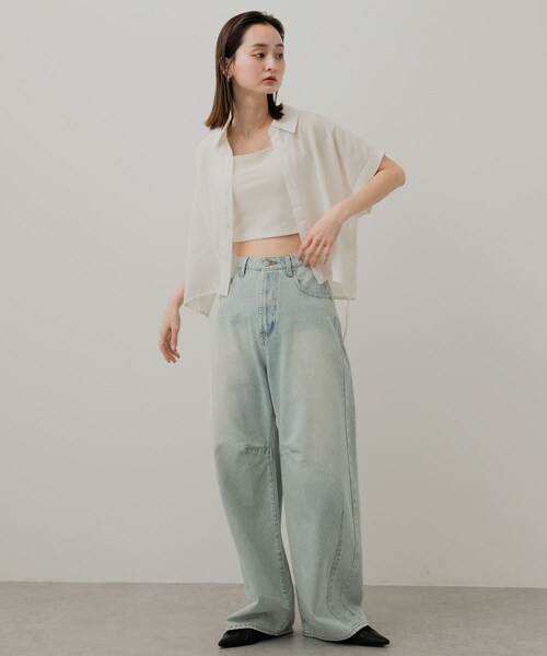 SENSE OF PLACE by URBAN RESEARCH（センスオブプレイスバイアーバンリサーチ）の「ギャザーフラットシューズ（バレエシューズ・レディース・BLACK/IVORY/SILVER・S/M/L）」の14枚目の写真