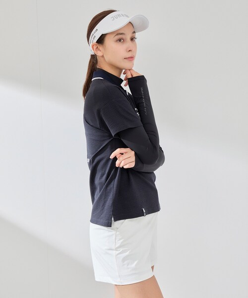 ROPE'（ロペ）の「【UVカット】【速乾】クールコアUVアームカバー（両手）（手袋・レディース・ブラック/ホワイト/ネイビー・F）」の14枚目の写真