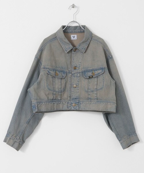 SENSE OF PLACE by URBAN RESEARCH(センスオブプレイスバイアーバンリサーチ)の「『別注』Lee101×SENSE OF PLACE JACKET(デニムジャケット・レディース・BROWN/GREEN・FREE)」の12枚目の写真