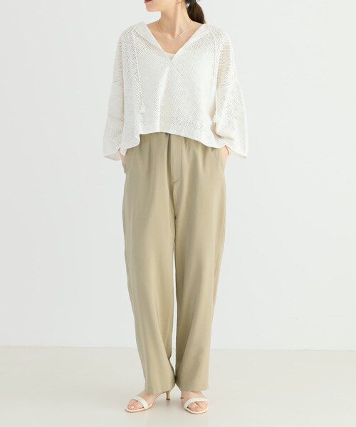 URBAN RESEARCH(アーバンリサーチ)の「ポプリンイージーパンツ(その他パンツ・レディース・BEIGE/BLUEGRAY・36/38)」の20枚目の写真