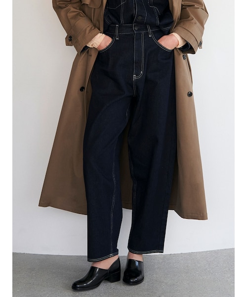 ELENDEEK（エレンディーク）の「ONE WASHED DENIM PT（デニムパンツ・レディース・インディゴ・01/02）」の10枚目の写真