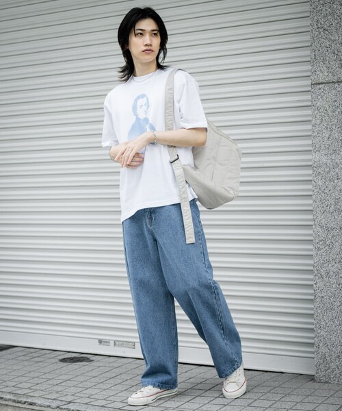 SENSE OF PLACE by URBAN RESEARCH(センスオブプレイスバイアーバンリサーチ)の「ヴィンテージライクTシャツ(ショパン)(Tシャツ/カットソー・メンズ・WHITE/MINT・M/L)」の14枚目の写真
