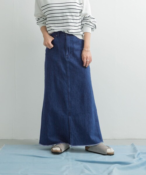 URBAN RESEARCH DOORS（アーバンリサーチドアーズ）の「Denim Flare Skirt（デニムスカート・レディース・ONE WASH/INDIGO・S/M）」の17枚目の写真