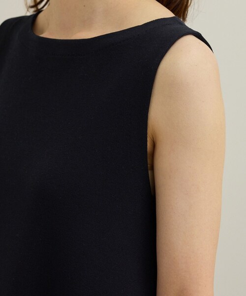 ROPE'(ロペ)の「シルクコットン総針Aラインワンピース/イージーケア(ワンピース・レディース・ネイビー/レッド・F)」の16枚目の写真