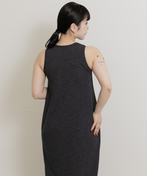 THE GOODLAND MARKET（ザグッドランドマーケット）の「&her　Boucle Cup Onepiece（ワンピース・レディース・BLACK/BEIGE/NAVY・one）」の7枚目の写真