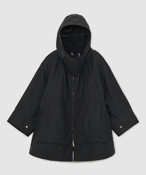 ROPE'（ロペ）の「【Mizuno for ROPE'】ギャザーミドルブルゾン（ブルゾン・レディース・ブラック/ベージュ・36/38）」の2枚目の写真