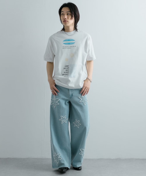 SENSE OF PLACE by URBAN RESEARCH（センスオブプレイスバイアーバンリサーチ）の「ロゴグラフィックTシャツ(5分袖) A（Tシャツ/カットソー・メンズ・WHITE/BLACK/ROYAL BLUE・M/L）」の9枚目の写真