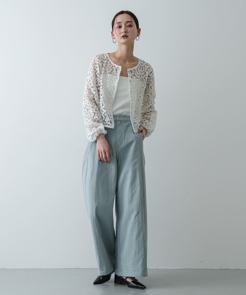 SENSE OF PLACE by URBAN RESEARCH(センスオブプレイスバイアーバンリサーチ)の「デニムライクスラックス(デニムパンツ・レディース・ONE WASH/BLACK/L.INDIGO・S/M)」の17枚目の写真