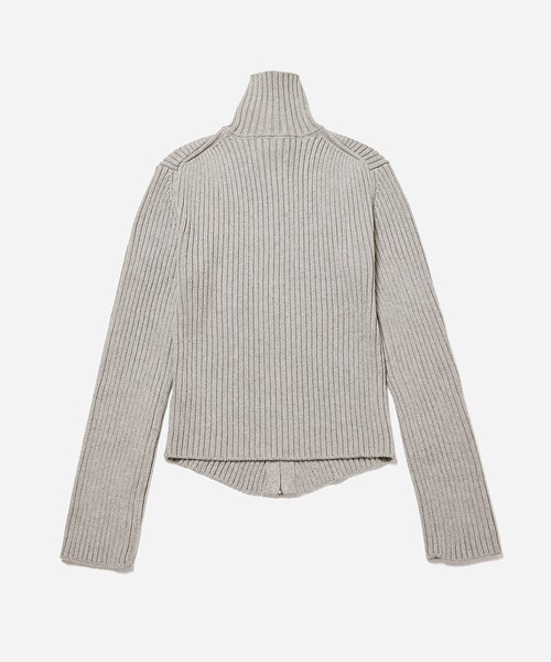 Saturdays NYC（サタデーズ ニューヨークシティ ）の「LEAH CASHMERE ZIP SWEATER（ニット/セーター・レディース・チャコール/グレー・XS/L/XL）」の14枚目の写真