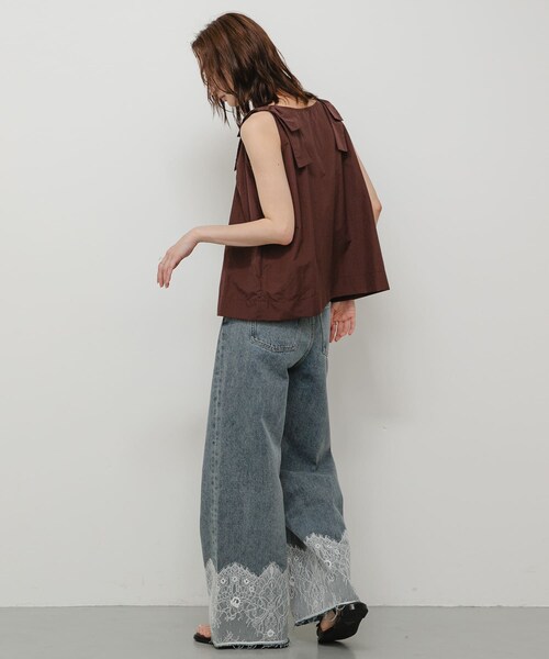 SENSE OF PLACE by URBAN RESEARCH(センスオブプレイスバイアーバンリサーチ)の「ショルダーリボンブラウス(シャツ/ブラウス・レディース・BLACK/BROWN/BEIGE・One)」の18枚目の写真