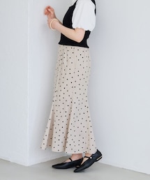 VIS | 美easyリネンライクマーメイドスカート/イージーケア・接触冷感・セットアップ対応(スカート)