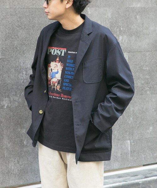 URBAN RESEARCH DOORS(アーバンリサーチドアーズ)の「FORK&SPOON キャリーマンテーラードジャケット(テーラードジャケット・メンズ・NAVY/CHARCOAL・4/5)」の16枚目の写真