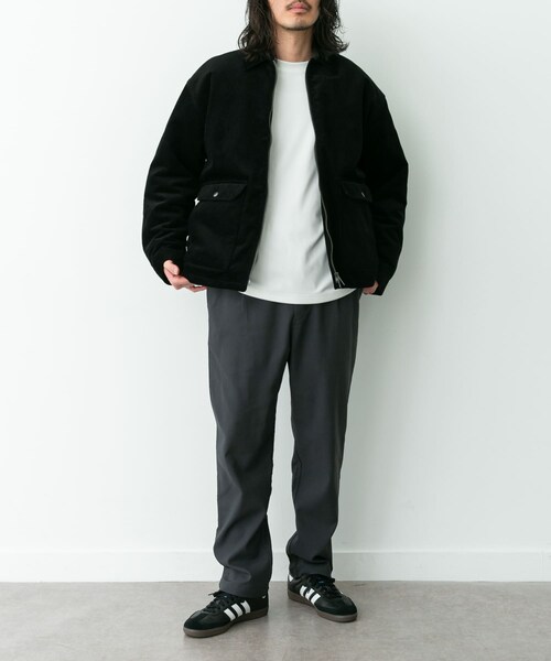 URBAN RESEARCH Sonny Label（アーバンリサーチサニーレーベル）の「裏起毛スリムイージーテーパードパンツ（その他パンツ・メンズ・ブラック/チャコール・S/M/L）」の17枚目の写真