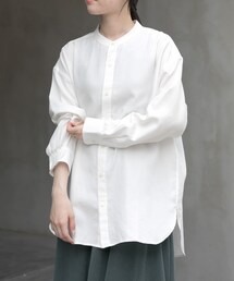 FORK&SPOON | FORK&SPOON　バンドカラーダブルクロスシャツ(シャツ/ブラウス)