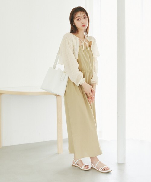 ROPE' PICNIC（ロペピクニック）の「ふくれジャガードボレロ（その他トップス・レディース・ブラック/キナリ・F）」の12枚目の写真