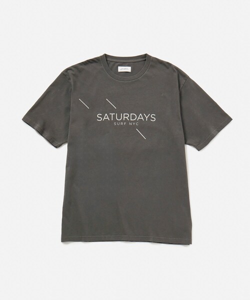 Saturdays NYC(サタデーズ ニューヨークシティ )の「Pigment Dyed Surf SS Tee(Tシャツ/カットソー・メンズ・スミクロ/オフホワイト/オレンジ・L/M/S/XL/XS)」の20枚目の写真