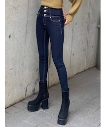 EMODA | 【ELDER】NUDEハイウエストデニム(デニムパンツ)