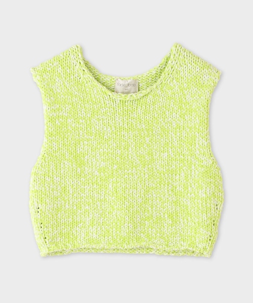 【forte_forte（フォルテ フォルテ）】SHORT KNIT VEST｜ニットベスト