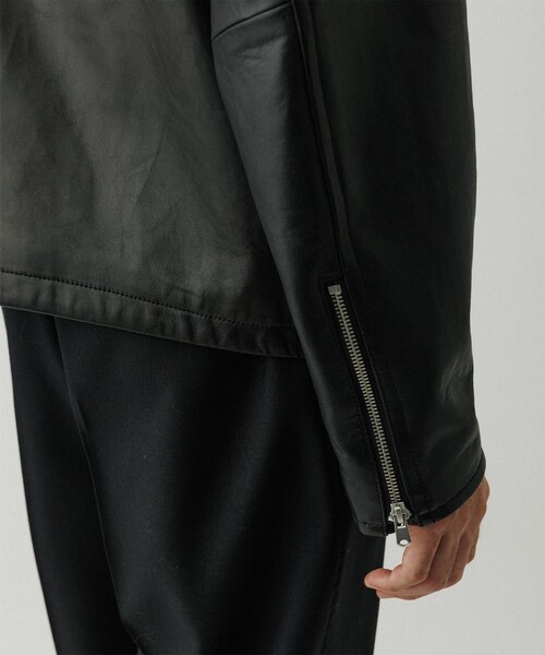 ADAM ET ROPE'（アダムエロペ）の「ラムレザー ジップアップ ブルゾン（ブルゾン・メンズ・ブラック・L/M）」の19枚目の写真