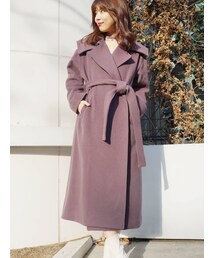 MERCURYDUO | ウールセーラーカラーロングコート(チェスターコート)